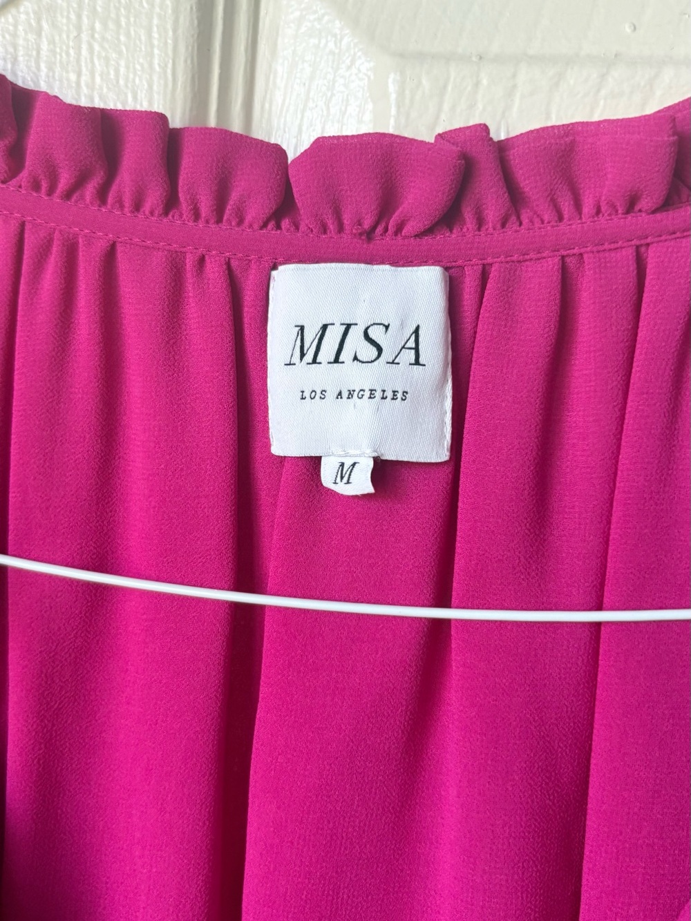Misa Los Angeles Fuchsia Tiered Mini Dress - Picture 6 of 10